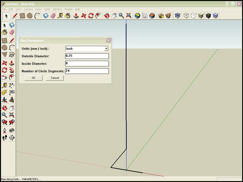 sketchup number of segments surfaces selected