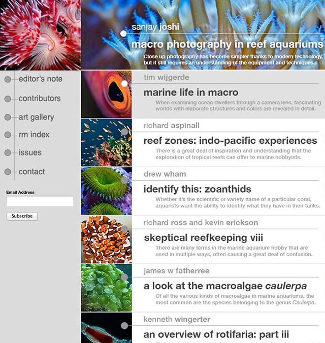 Reefs Magazine – Fall 2013 Issue Now Available