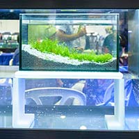 The new polymer for aquariums cabinet by italian company 100 Acquari