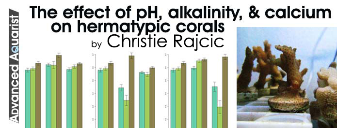 The effect of pH, alkalinity, and calcium on hermatypic corals