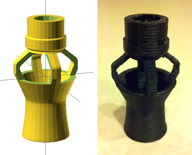 Print custom powerhead nozzles with a 3D printer