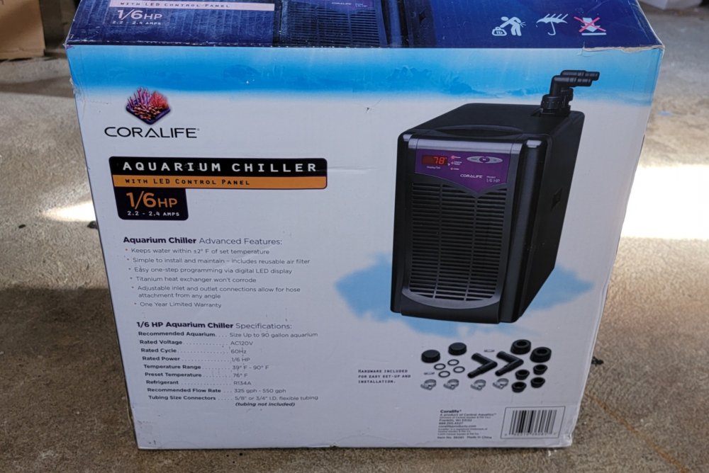 Coralife chiller best sale